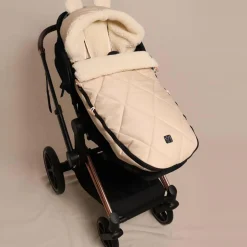 Chancelière capuche souris en laine beige (6-36 mois)|Kaiser