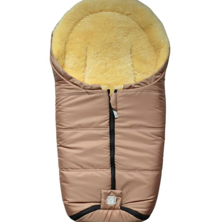 Chancelière pour siège-auto bébé en peau d'agneau NAADJA sand|Kaiser Best