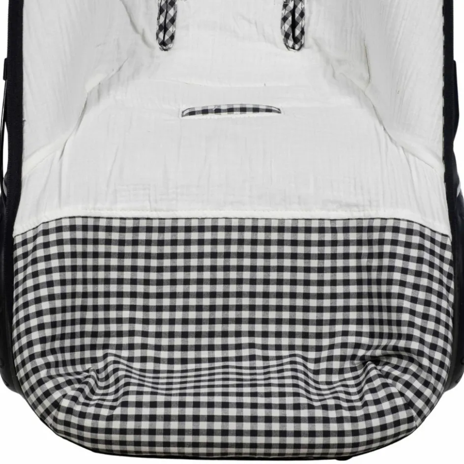 Chancelière Été I Love Vichy Noir|Walking Mum Discount