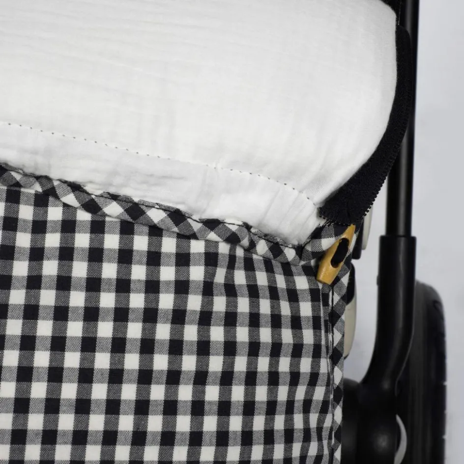 Chancelière Été I Love Vichy Noir|Walking Mum Discount