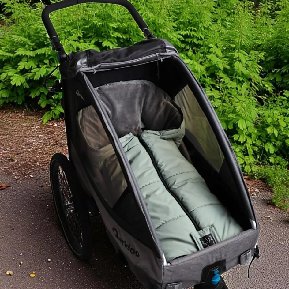 Chancelière thermique pour poussette SANDY vert sauge et gris|Kaiser Clearance