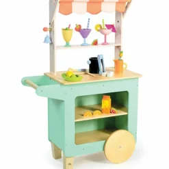 Chariot bar à jus et cocktails en bois|Tender Leaf Sale