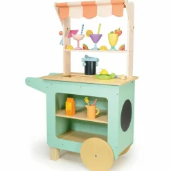 Chariot bar à jus et cocktails en bois|Tender Leaf Sale