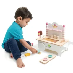 Chariot crème glacée en bois|Tender Leaf Outlet