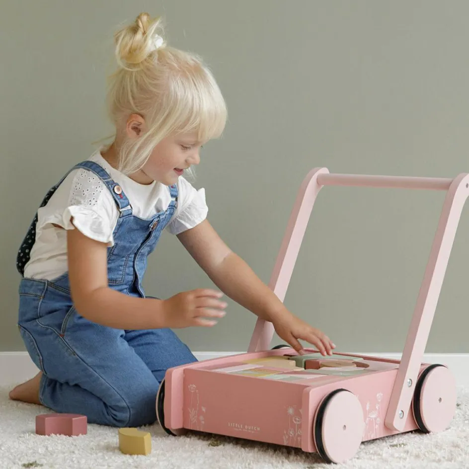 Outlet Little Dutch Chariot de marche avec blocs de construction Wild Flowers