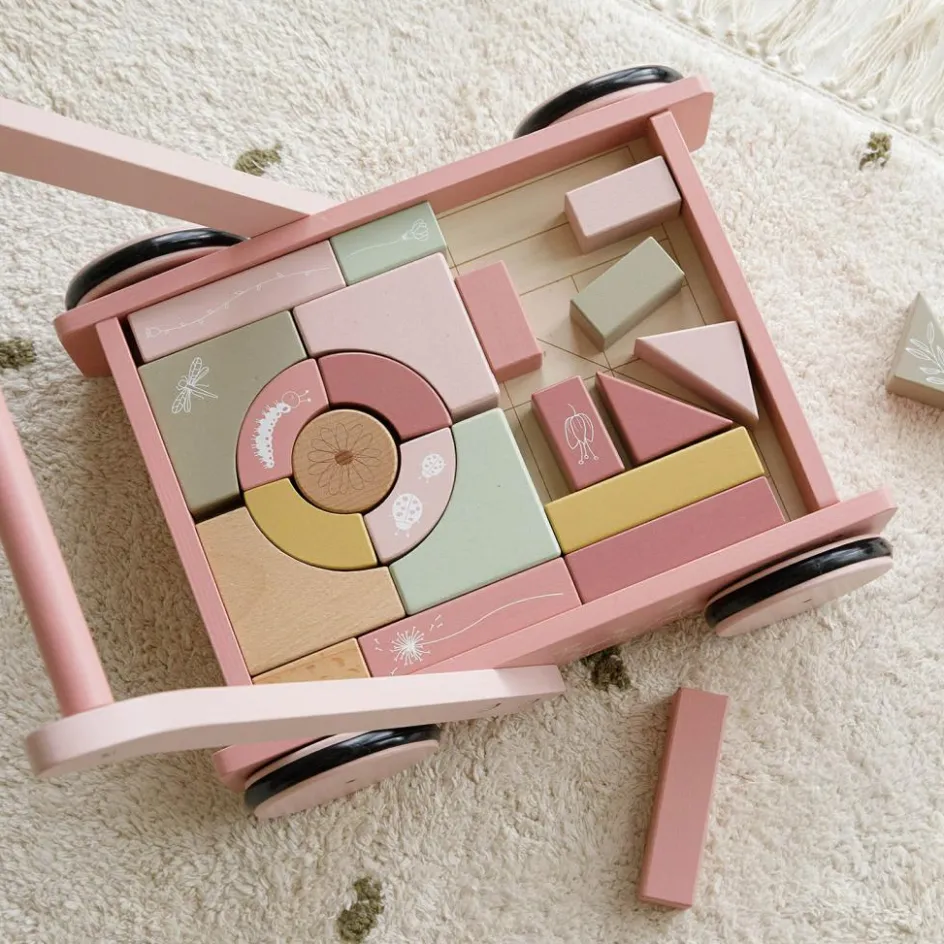 Outlet Little Dutch Chariot de marche avec blocs de construction Wild Flowers