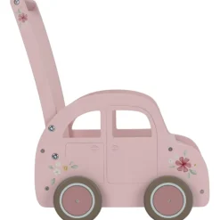 Clearance Little Dutch Chariot de marche voiture en bois rose