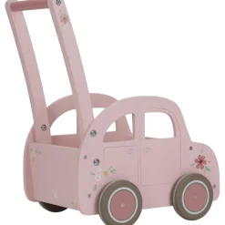 Clearance Little Dutch Chariot de marche voiture en bois rose