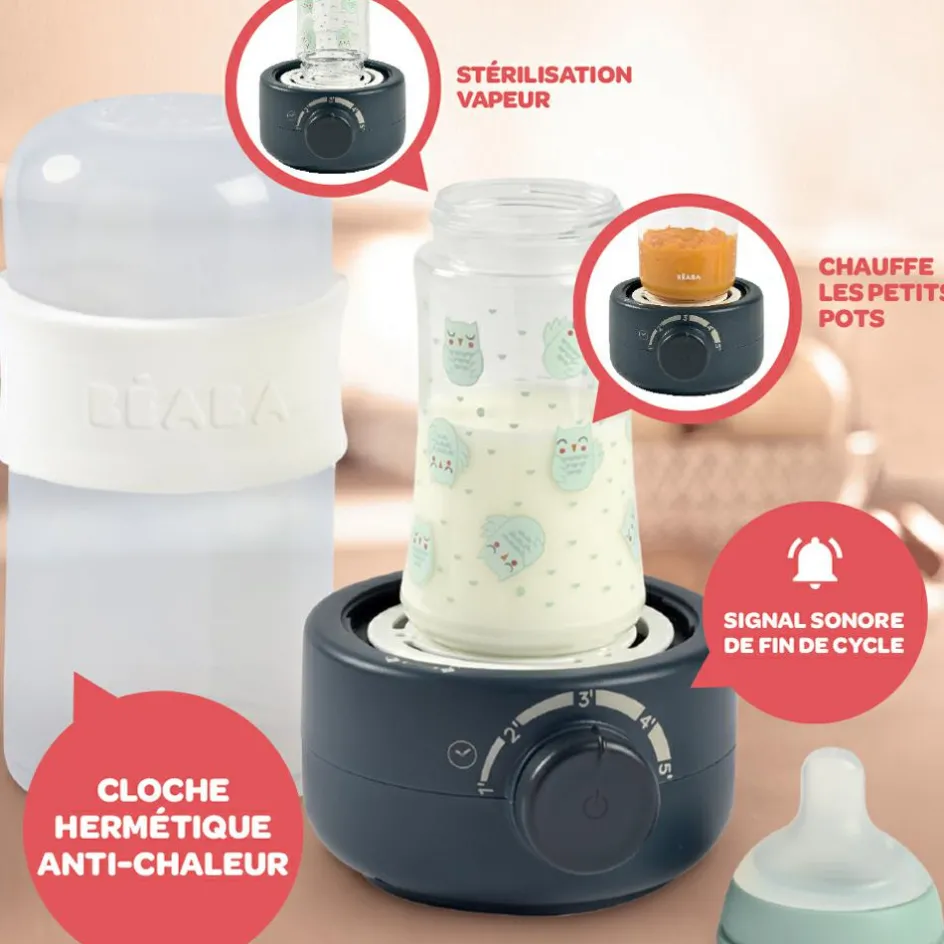 Hot Béaba Chauffe-biberon Babymilk second bleu nuit