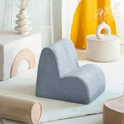 Chauffeuse Cloud Blueberry Blue velours côtelé|Wigiwama Hot