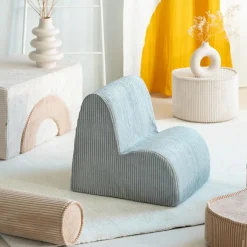 New Wigiwama Chauffeuse Cloud Peppermint Green velours côtelé