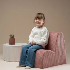 Chauffeuse Cloud Pink Mouse velours côtelé|Wigiwama New