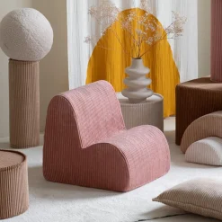 Chauffeuse Cloud Pink Mouse velours côtelé|Wigiwama New