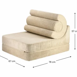 Chauffeuse Flipster Brown Sugar velours côtelé|Wigiwama New