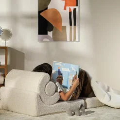 Chauffeuse Flipster Cream White molletonné|Wigiwama Outlet