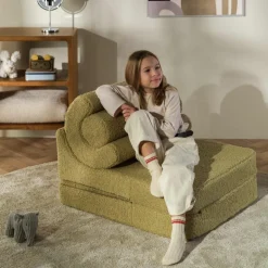 Online Wigiwama Chauffeuse Flipster Matcha molletonné