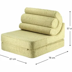 Online Wigiwama Chauffeuse Flipster Matcha molletonné