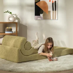 Online Wigiwama Chauffeuse Flipster Matcha molletonné