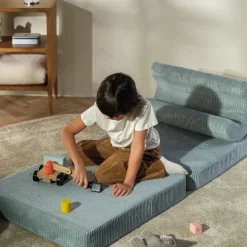 Sale Wigiwama Chauffeuse Flipster Peppermint Green velours côtelé