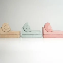 Sale Wigiwama Chauffeuse Flipster Peppermint Green velours côtelé