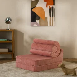 Chauffeuse Flipster Pink Mouse velours côtelé|Wigiwama Best