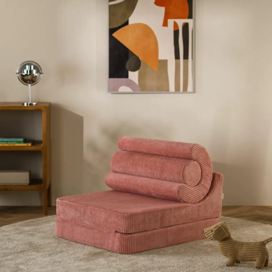 Chauffeuse Flipster Pink Mouse velours côtelé|Wigiwama Best