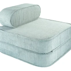 Wigiwama Chauffeuse Peppermint Green velours côtelé