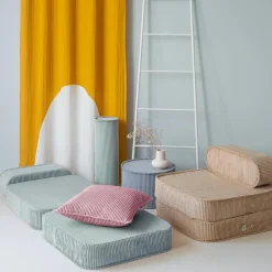 Wigiwama Chauffeuse Peppermint Green velours côtelé