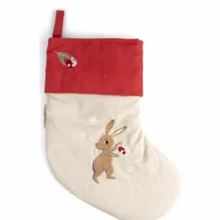 Chaussette de Noël brodée Wonderful Winter Lièvre|Filibabba New