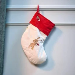 Chaussette de Noël brodée Wonderful Winter Lièvre|Filibabba New