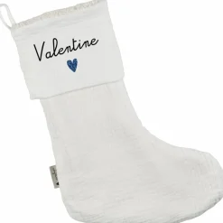 Chaussettes de Noël Gaze Ecru (personnalisable)|Atelier Wagram Discount