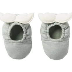 Clearance BB & Co Chaussons avec ailes d'ange vert de gris et écru (0-6 mois)