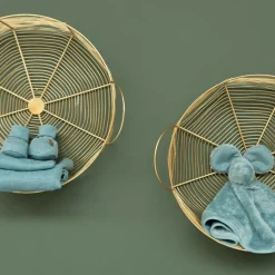 Chaussons bébé en coton bio Melange Stonegreen (0-3 mois)|Baby's Only Clearance