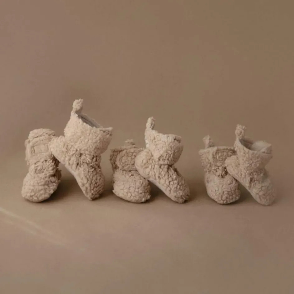 Chaussons Cozy Oatmeal (3-6 mois)|Mushie