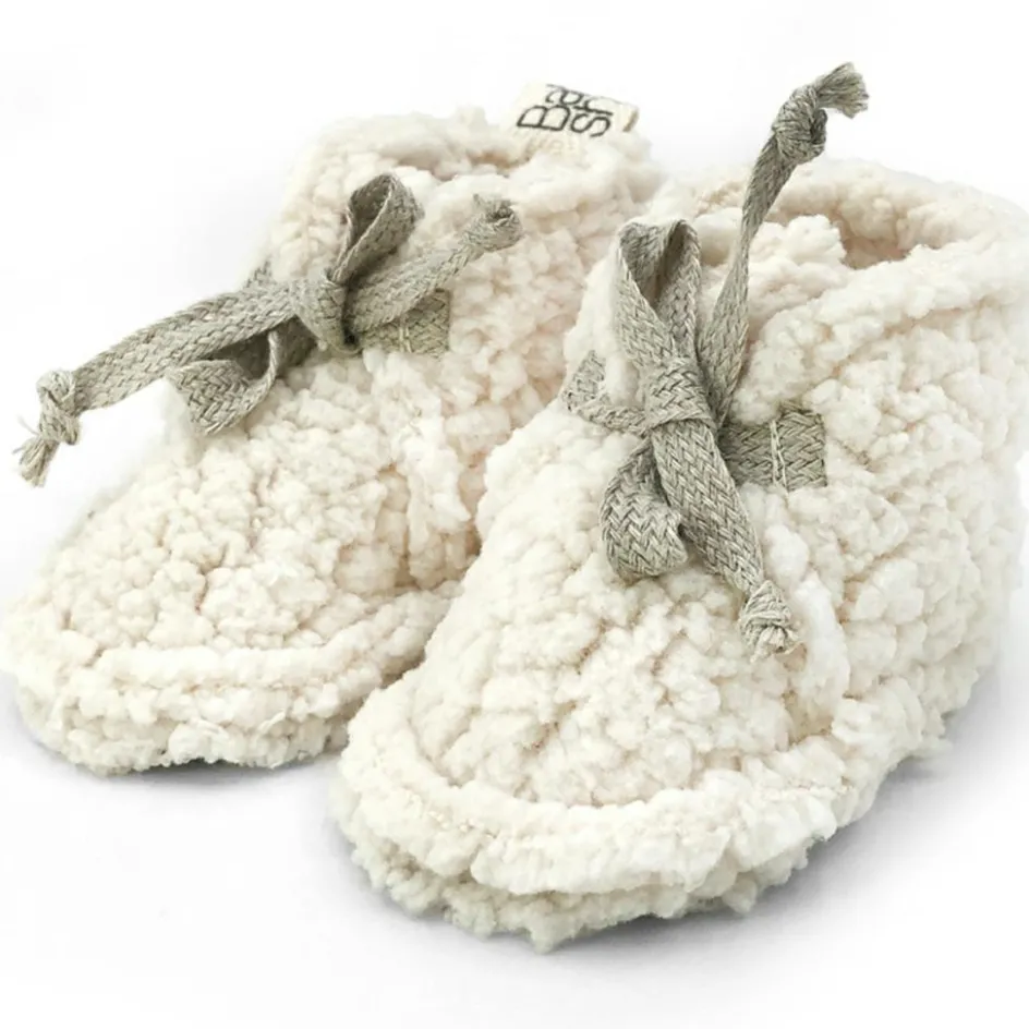 Hot Babyshower Chaussons de naissance en polaire Mouton (0-1 mois)