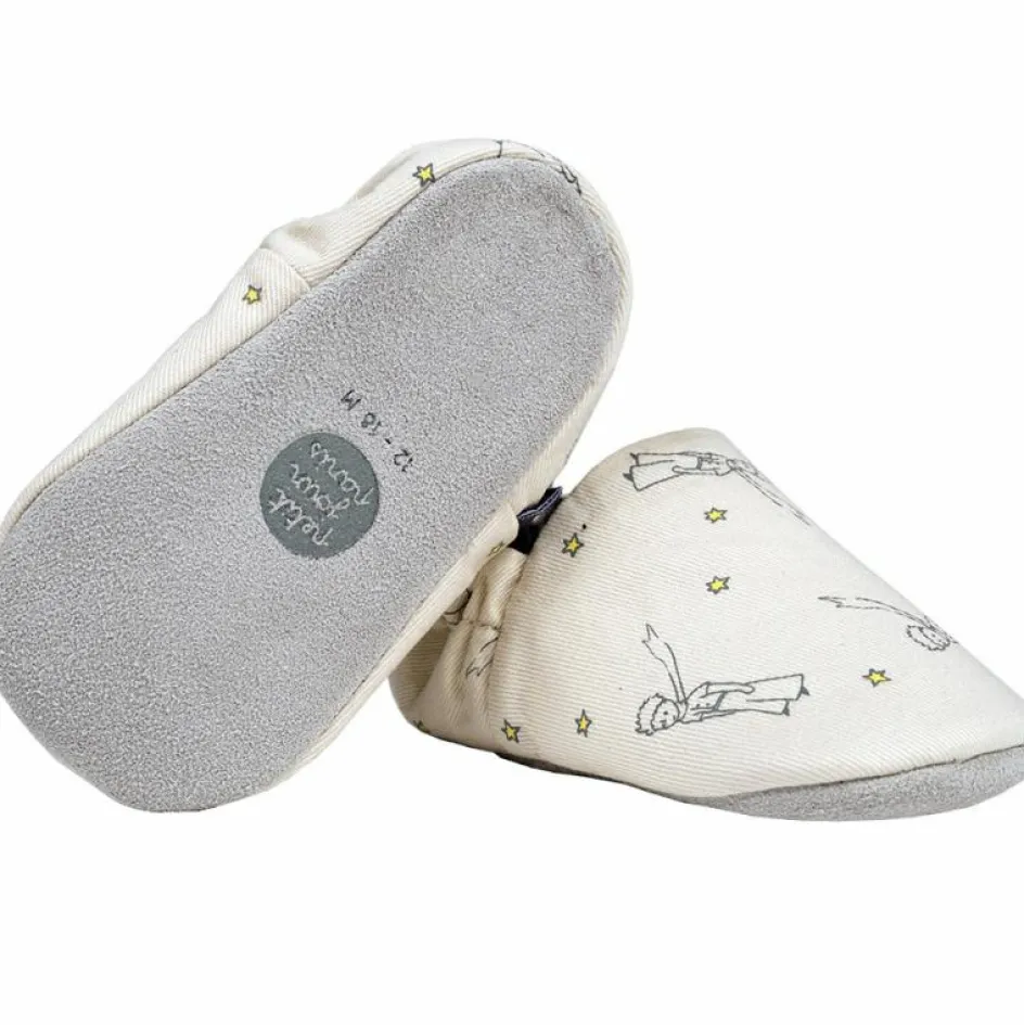 Discount Petit Jour Paris Chaussons en coton et cuir Le Petit Prince (6-12 mois)