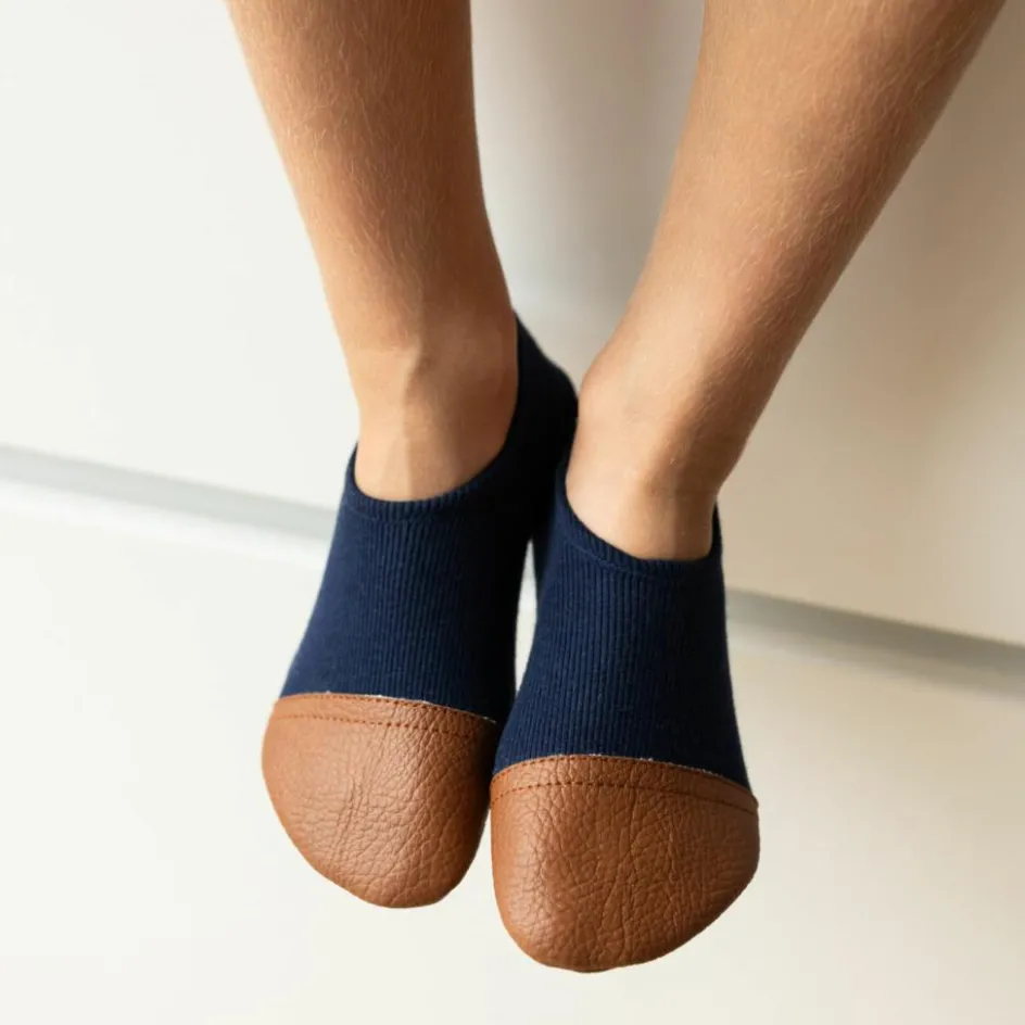 Chaussons Les Petits Jerseys Bleu Profond (pointures 18-20)|Les Pas Petits Outlet
