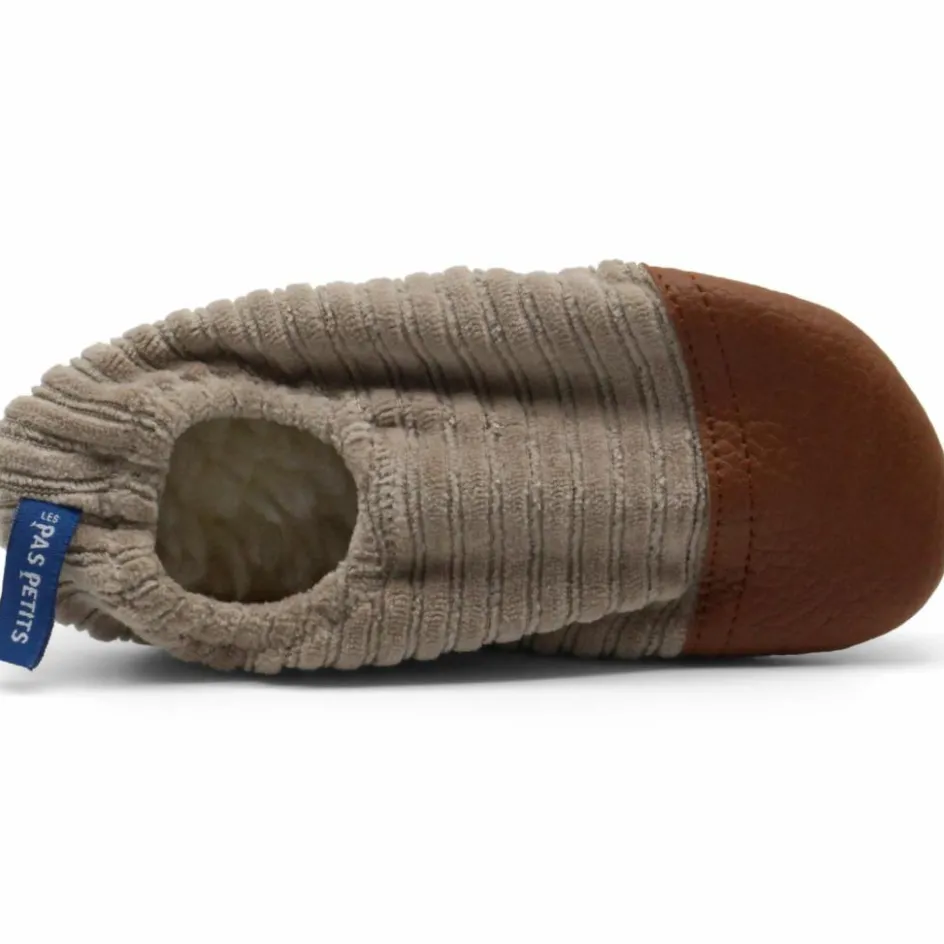 Chaussons Les Petits Velours Noisettes (pointures 24-26)|Les Pas Petits New