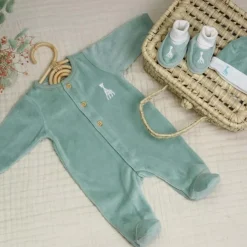 Chaussons Sophie la girafe Olive (1-3 mois)|Trois Kilos Sept Clearance