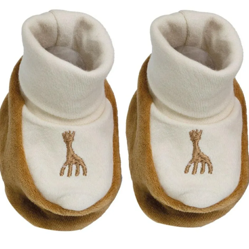 Hot Trois Kilos Sept Chaussons Sophie la girafe Camel (1-3 mois)