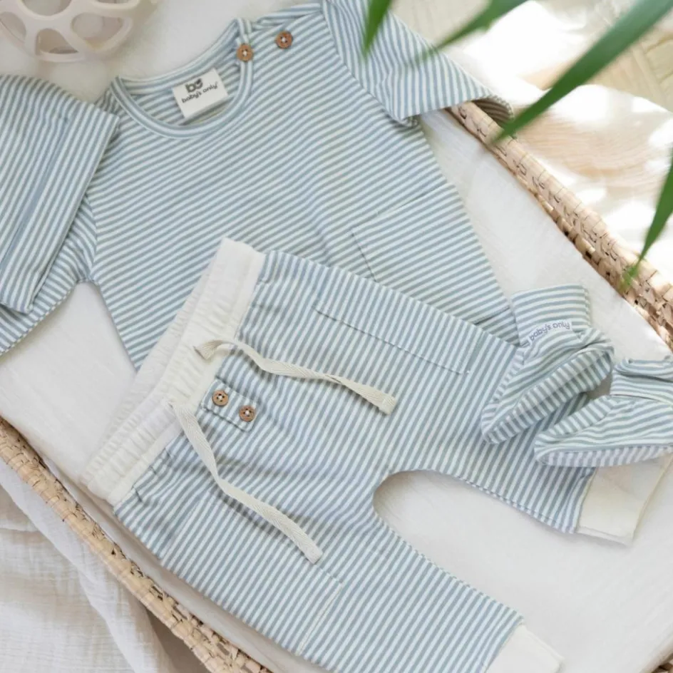 Online Baby's Only Chaussons Stripe Nordic Blue (3-6 mois)