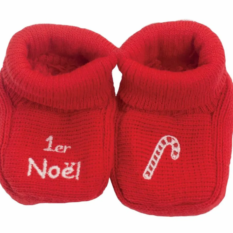 Chaussons Sucre d'orge Noël (naissance)|Trois Kilos Sept New