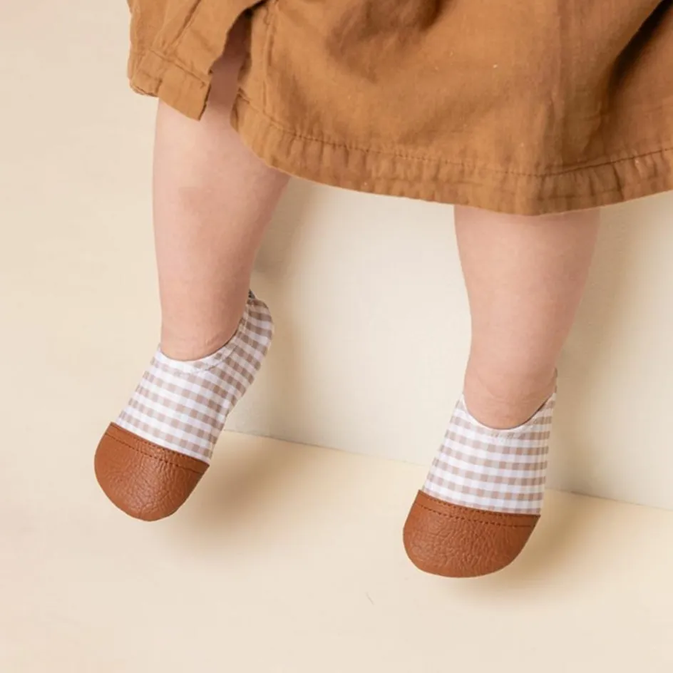 Hot Les Pas Petits Chaussons tout-terrain Les Petits Vichys (pointures 24-26)
