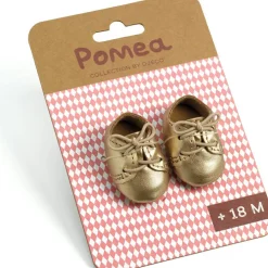 Chaussures Pomea dorées pour poupée|Djeco Online