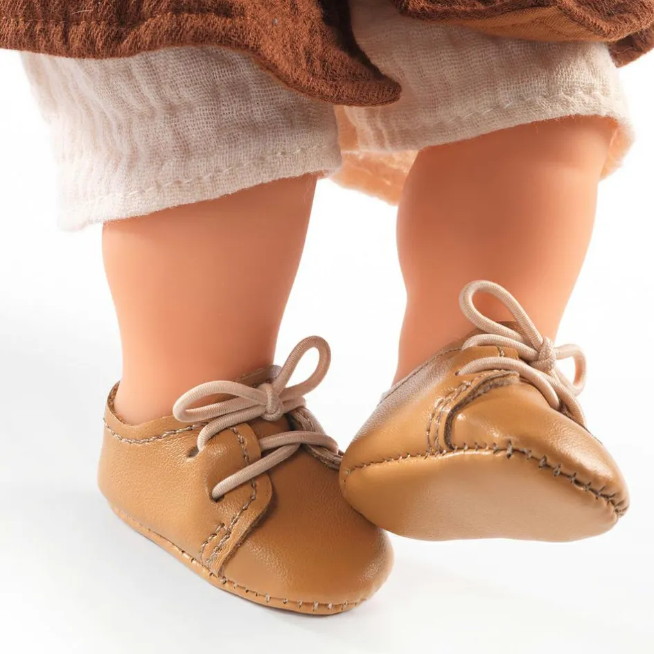 Best Djeco Chaussures Pomea marron pour poupée