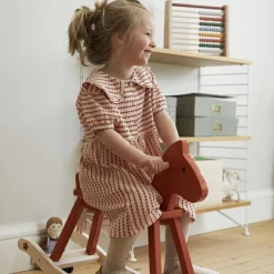 Cheval à bascule rouge orangé Carl Larsson|Kid's Concept