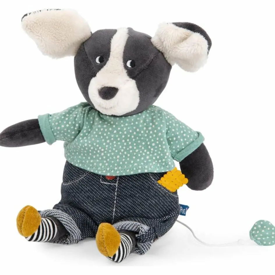 Clearance Moulin Roty Chien Puce musical Puce et Pilou (27 cm)