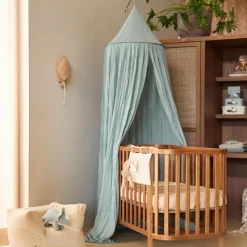 Hot Jollein Ciel de lit vintage Sea Green (245 cm)