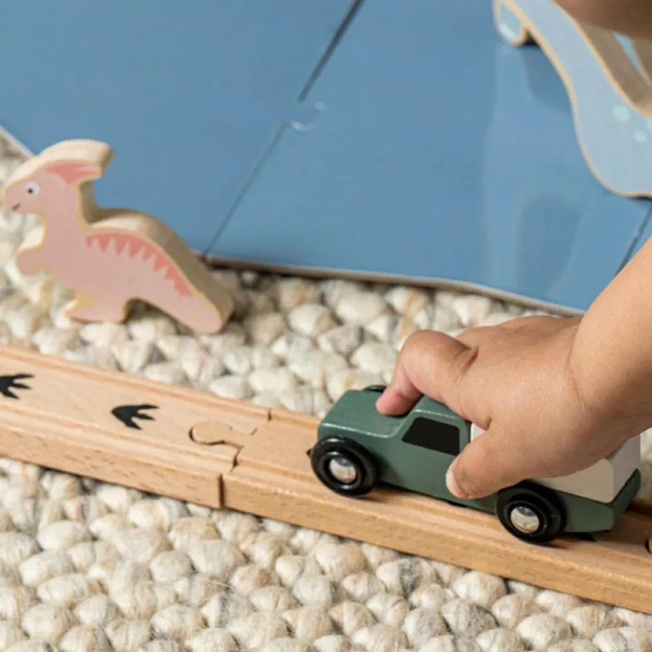 Hot Jabadabado Circuit voiture en bois Dino