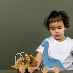 Hot Jabadabado Circuit voiture en bois Dino